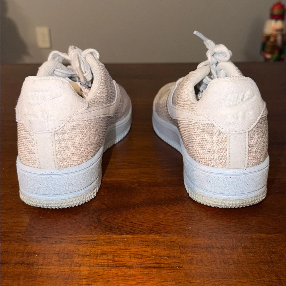 Nike youth 6.5Y White Nike Air Force 1 Crater Flyknit Shoes DH3375 101